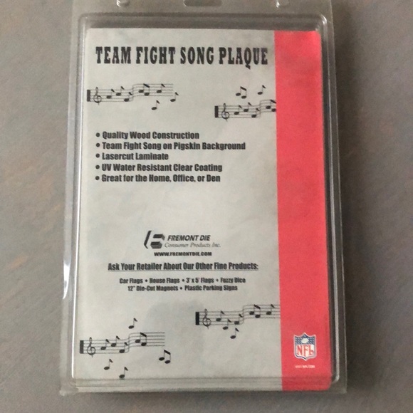 NFL Chicago Bears Football Team Fight Song Plaque - Picture 2 of 2